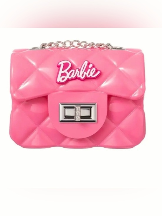 Barbie Handbags - Barbie Glossy Quilted Hot Pink Mini Shoulder Bag with Silver Chain